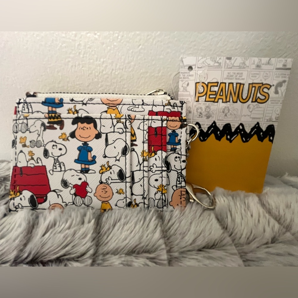 Peanuts Slim Wallet featuring snoopy and the gang